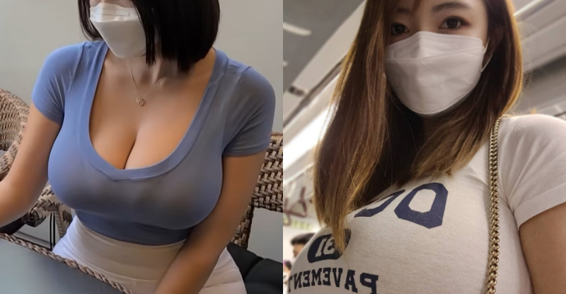 真的大，快看！LINE瘋傳巨乳片　女主角隨時都處於爆釦邊緣